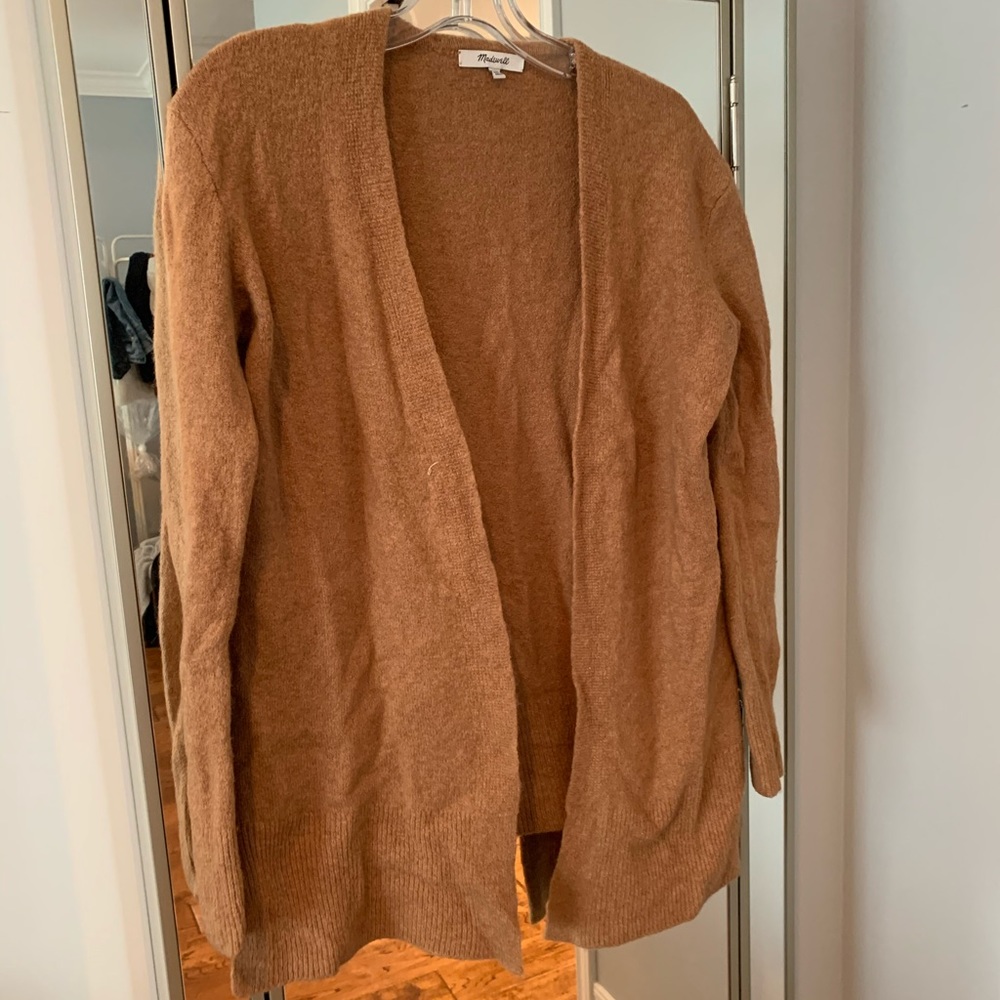 Madewell tan cardigan